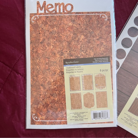 Recollections CHALKBOARD LABELS Peel and Stick Removable Labels Bundle of 3 - Picture 3 of 9